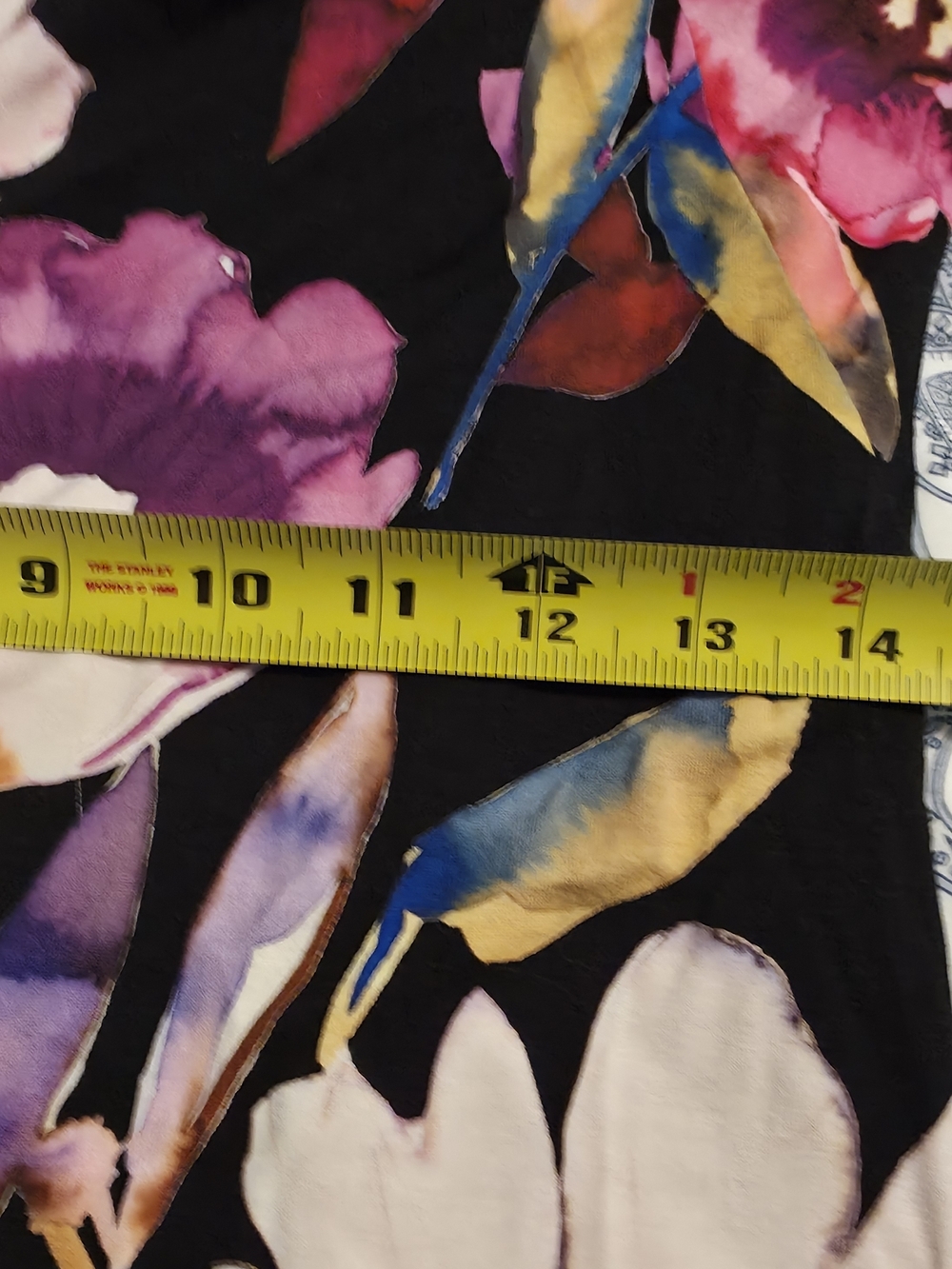 4/$97 Deal! Frank Lyman Design Black Floral Bell-Sleeve Dress with Pink & Purple - Picture 16 of 16